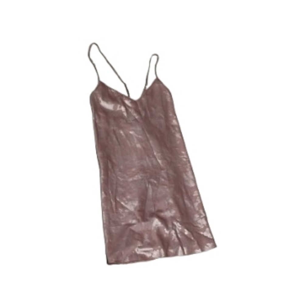 Victoria's Secret Metallic Sheen Floral Slip Dress Sz XS